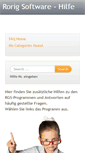 Mobile Screenshot of hilfe.rorig.de